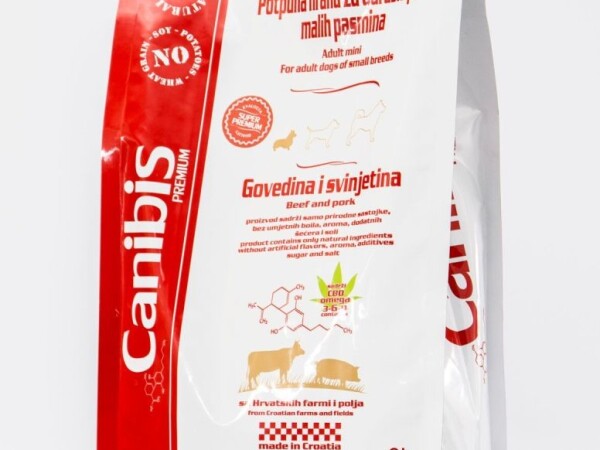 CANIBIS - potpuna hrana za odrasle pse malih pasmina govedina i svinjetina 3kg