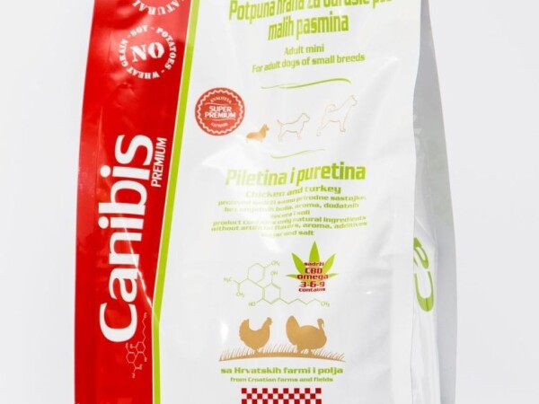 CANIBIS - potpuna hrana za odrasle pse malih pasmina piletina i puretina 3kg
