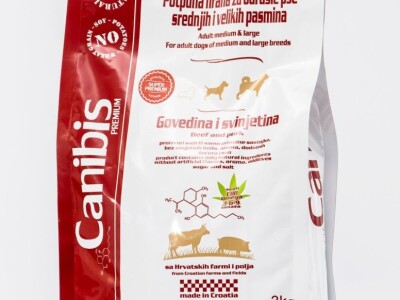 CANIBIS - potpuna hrana za odrasle pse srednjih i velikih pasmina govedina i svinjetina 3kg
