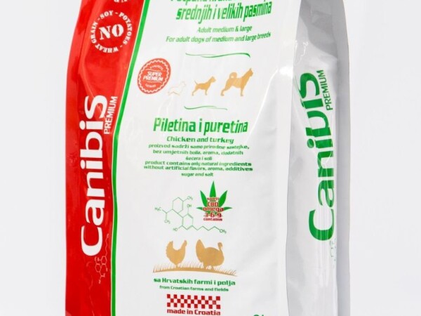 CANIBIS - potpuna hrana za odrasle pse srednjih i velikih pasmina piletina i puretina 3kg