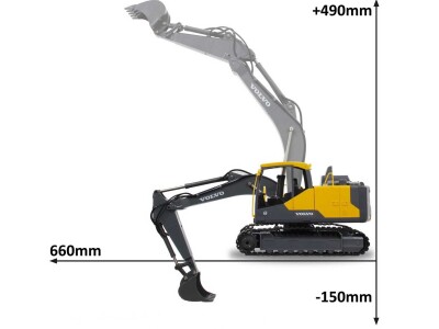 Jamara bager Volvo EC160E metal Set za uništavanje na daljinsko upravljanje 2,4GHz