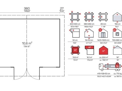 Drvena vrtna kuća Nervion
