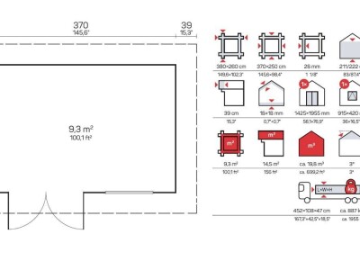 Drvena vrtna kuća Oriental 3