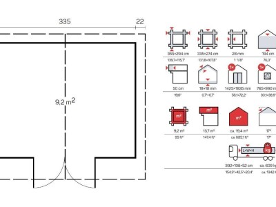 Drvena vrtna kućica Alabama