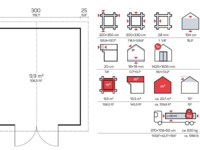 Drvena vrtna kućica Britta C