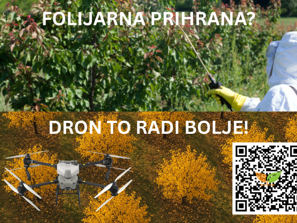 Folijarna prihrana dronovima – brže, preciznije, učinkovitije!