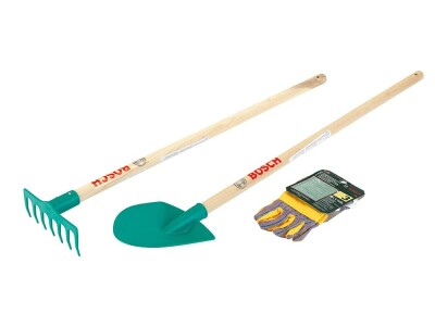Klein set za vrt: rukavice, grablje i lopatica