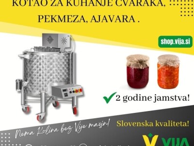Kotao za toljenje čvaraka, kuhanje pekmeza, ajvara... - inox 130l, 170l, 250l