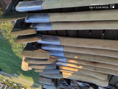 Kovane sekire od gibnja , rucno kovani alat