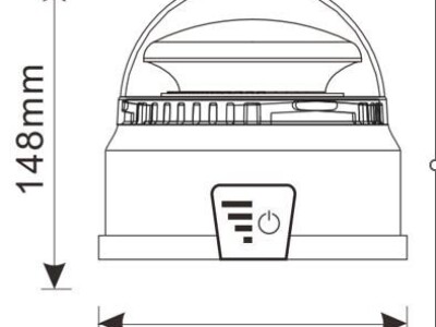 Lampa upozorenja 45 LED, bežična TT.14540