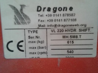 MALČER DRAGONE VL 220 HYDR. SHIFT.