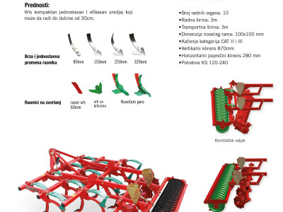 Mašina meseca: Kverneland CLC kultivatori za obradu zemljišta od 5 do 30 cm
