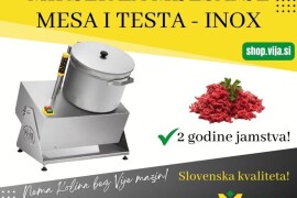 Mikser za miješanje tijesta i mesa - inox stolni