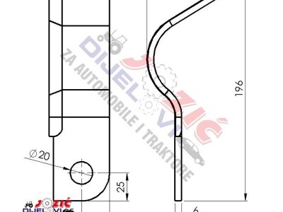 Nož berača lijevi Sip Eko 3500, Tornado 35-40-70-75-80 151449918