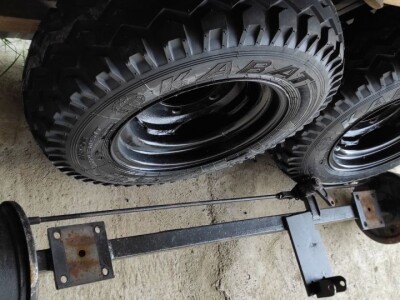 Osovina za prikolicu sa kotačima