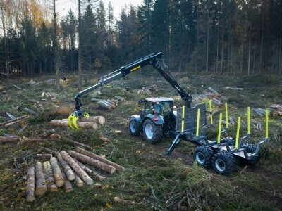 PALMS šumarska prikolica s dizalicom