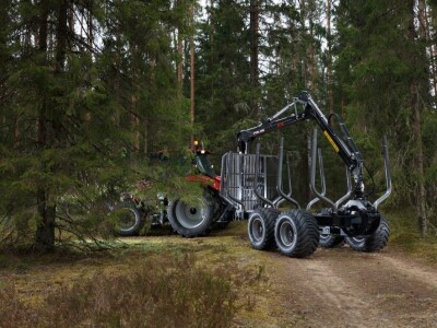 PALMS šumarska prikolica s dizalicom