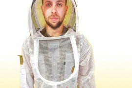 MODEL 2025: pčelarski troslojni ventilirajući kombinezon (odijelo) DELUX + 2 kape: (irskim model kape i klasičnim okruglim model kape) - XL