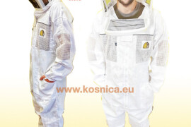 NOVI MODEL 2025 Pčelarsko ventilirajuće odijelo (kombinezon) delux P. s irskim modelom šešira - M