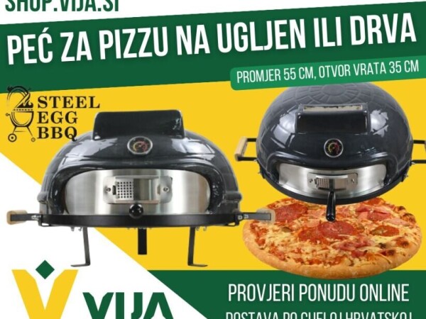 Peć za pizzu na ugljen ili drva