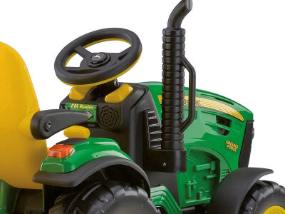 Peg Perego traktor na akumulator John Deere Ground Force s prikolicom