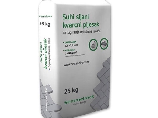 PIJESAK KVARCNI 0.1-1.3 mm 25 kg Semmelrock