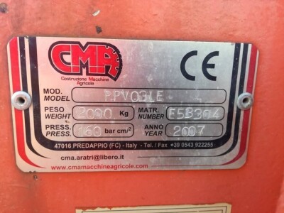 Polovni plug CMA 4+1