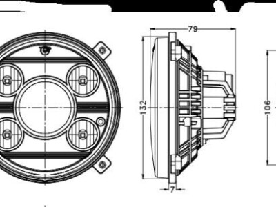 Prednja lampa za ugradnju namijenjeno za Massey Ferguson