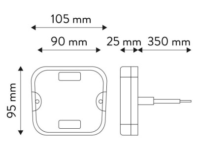 Prednja LED signalna lampa, 10–30 V