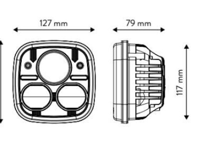 Prednje svjetlo 90W, kratko i dugo namijenjeno za John Deere