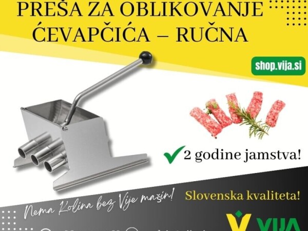 Preša za oblikovanje ćevapčića – ručna