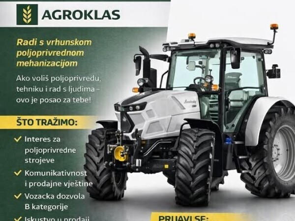 Prodavač poljoprivrednih strojeva - Agroklas
