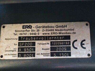 ERO SF200 Kombajn za berbu grožđe