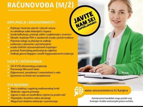 Računovođa (m/ž)