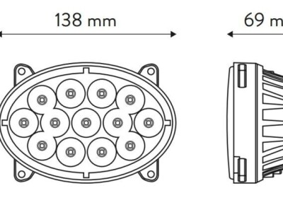 Radna LED lampa, 39W - John Deere TT.13506