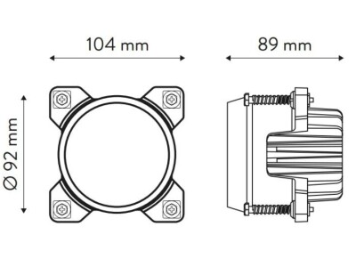 Radna LED lampa 40W - Fendt, Claas, Massey Ferguson