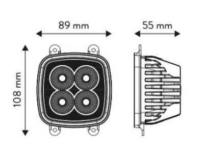 Radna LED lampa, 40W, namijenjeno za John Deere