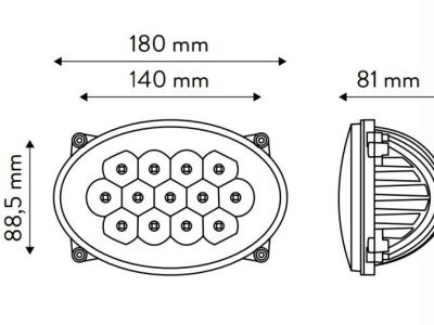 Radna LED lampa, 65W - John Deere TT.13508