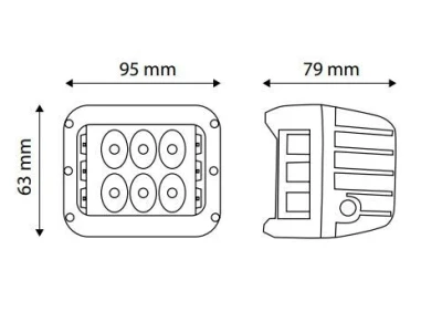 Radna svjetla 12 LED CREE – dodatno osvjetljenje TT.13209