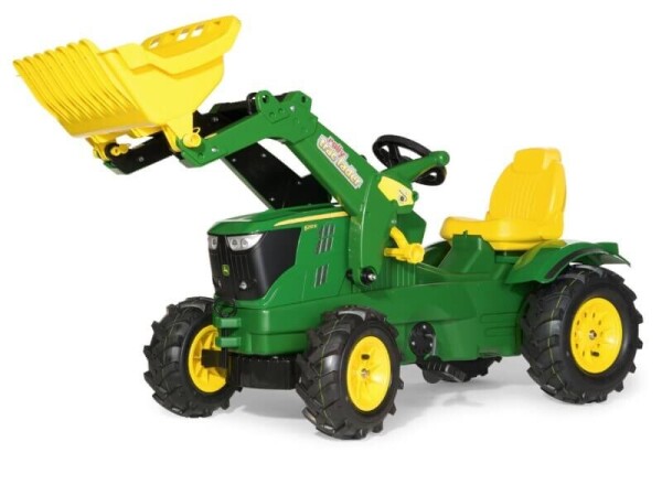 Rolly Toys Farmtrac John Deere 6210R na pedale sa utovarivačem i gumenim kotačima