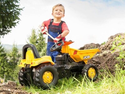 Rolly Toys Kid Dumper JCB traktor na pedale sa kašikom za utovar