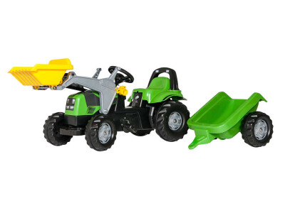 Rolly Toys traktor na pedale Deutz-Fahr + utovarivač + prikolica
