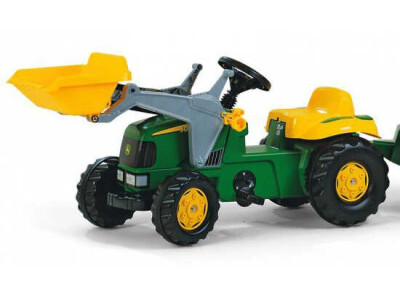 Rolly Toys traktor na pedale John Deere + prednji utovarivač + prikolica