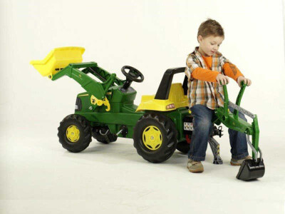 Rolly Toys traktor na pedale John Deere + prednji utovarivač + stražnja kašika