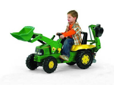 Rolly Toys traktor na pedale John Deere + prednji utovarivač + stražnja kašika
