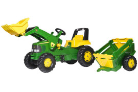 Rolly Toys traktor na pedale John Deere + utovarivač + prikolica