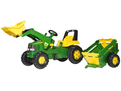 Rolly Toys traktor na pedale John Deere + utovarivač + prikolica