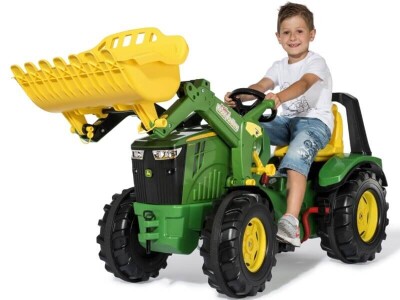 Rolly Toys John Deere 8400R traktor na pedale sa utovarivačem, kočnicom i mjenjačem