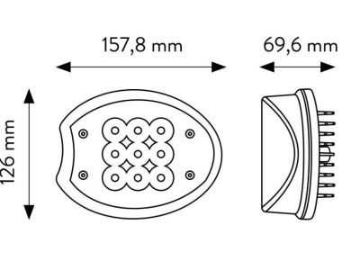 Set radnih LED lampa - John Deere TT.13509