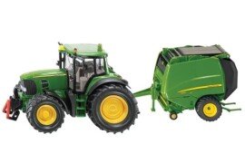 Siku John Deere 6920 sa balirkom za okrugle bale